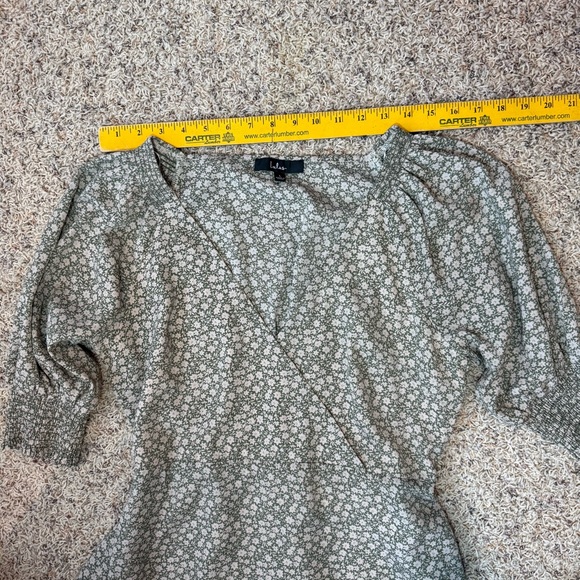 Lulus X Lush Times With You Sage Green Floral Print Puff Sleeve Midi Dress Large - Picture 7 of 15